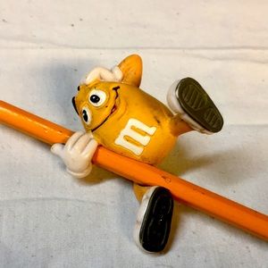 *free add on* Vintage M&M Yellow Character to go on Pencil